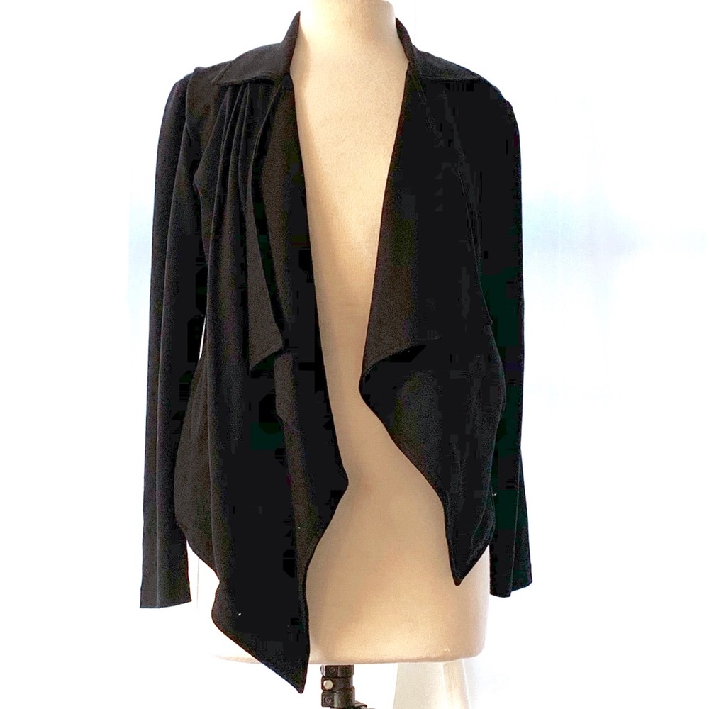 Draped Lapel Asymmetrical Jacket - image 1